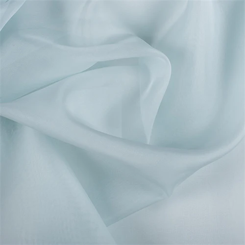 Runway Silks Pale Blue Silk Organza Fabric - Reorderable