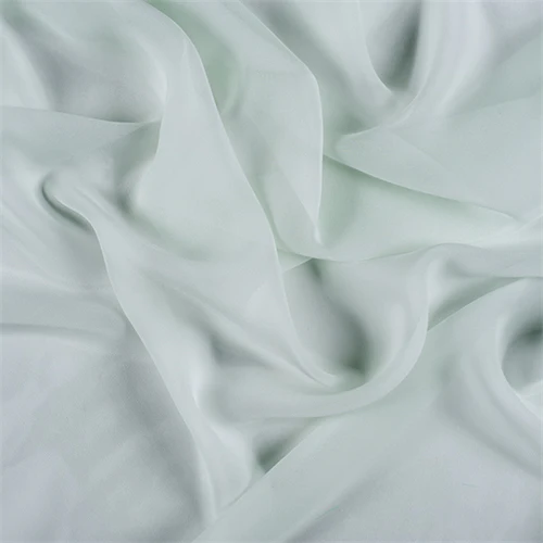 Runway Silks Pale Mint Wide Silk Chiffon Fabric - Reorderable