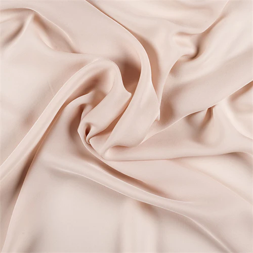 Runway Silks Pale Peach Silk Double Georgette Fabric - Reorderable
