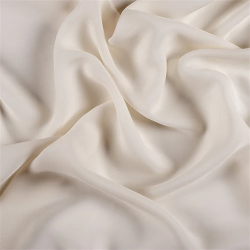 Runway Silks Pale Yellow Silk Double Georgette Fabric - Reorderable