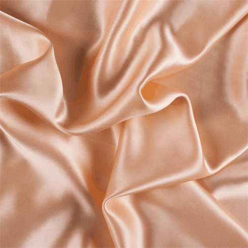 Runway Silks Peach Silk Charmeuse Fabric - Reorderable