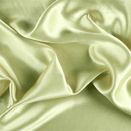 Runway Silks Peridot Silk Charmeuse Fabric - Reorderable