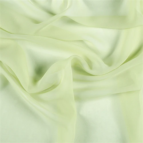 Runway Silks Peridot Wide Silk Chiffon Fabric - Reorderable