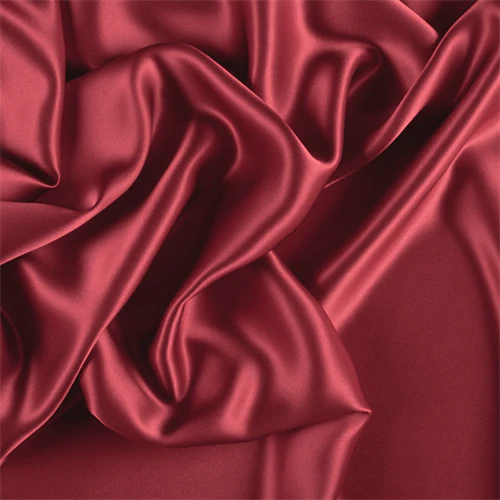 Runway Silks Red Stretch Silk Charmeuse Fabric - Reorderable