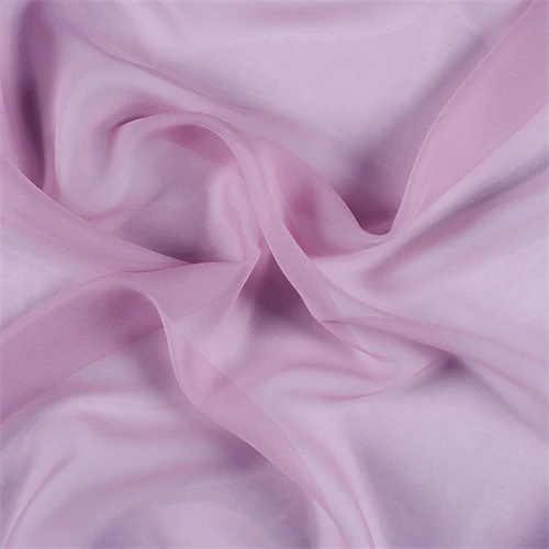 Runway Silks Rose Pink Silk Chiffon Fabric - Reorderable