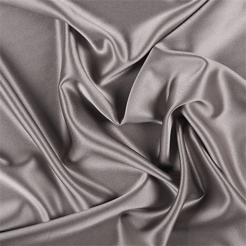 Runway Silks Taupe Silk Crepe Back Satin Fabric - Reorderable