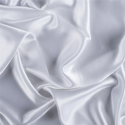Runway Silks White Silk Charmeuse Fabric - Reorderable