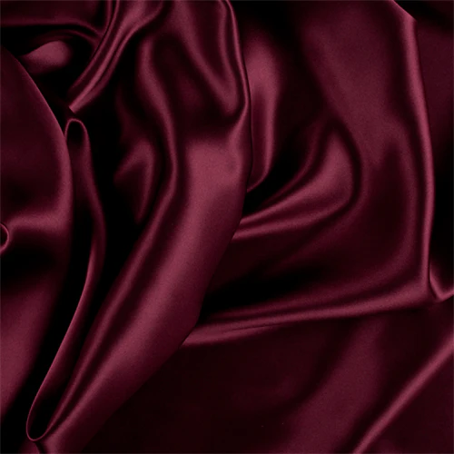 Runway Silks Wine Silk Charmeuse Fabric - Reorderable