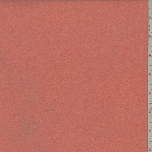 Salmon Double Brushed Jersey Knit Fabric