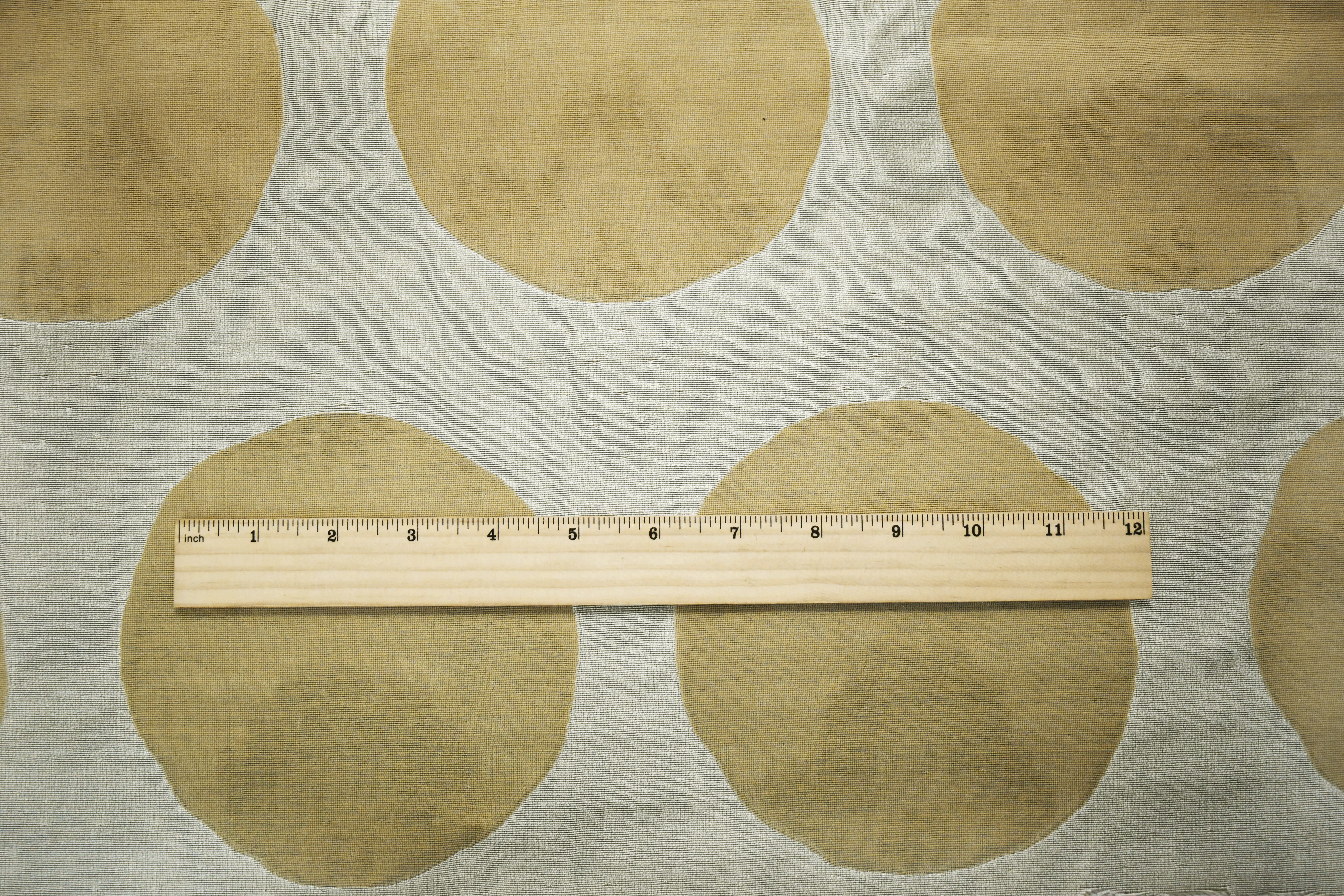 Silver/Beige Dot Jacquard Home Decorating Fabric - Image 5