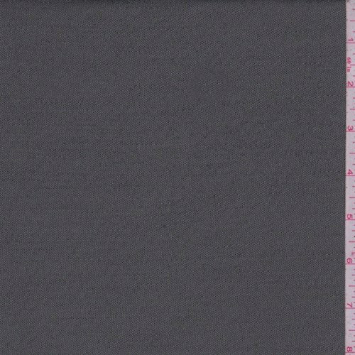 Slate/Black Striated Oxford Wool Blend Suiting Fabric