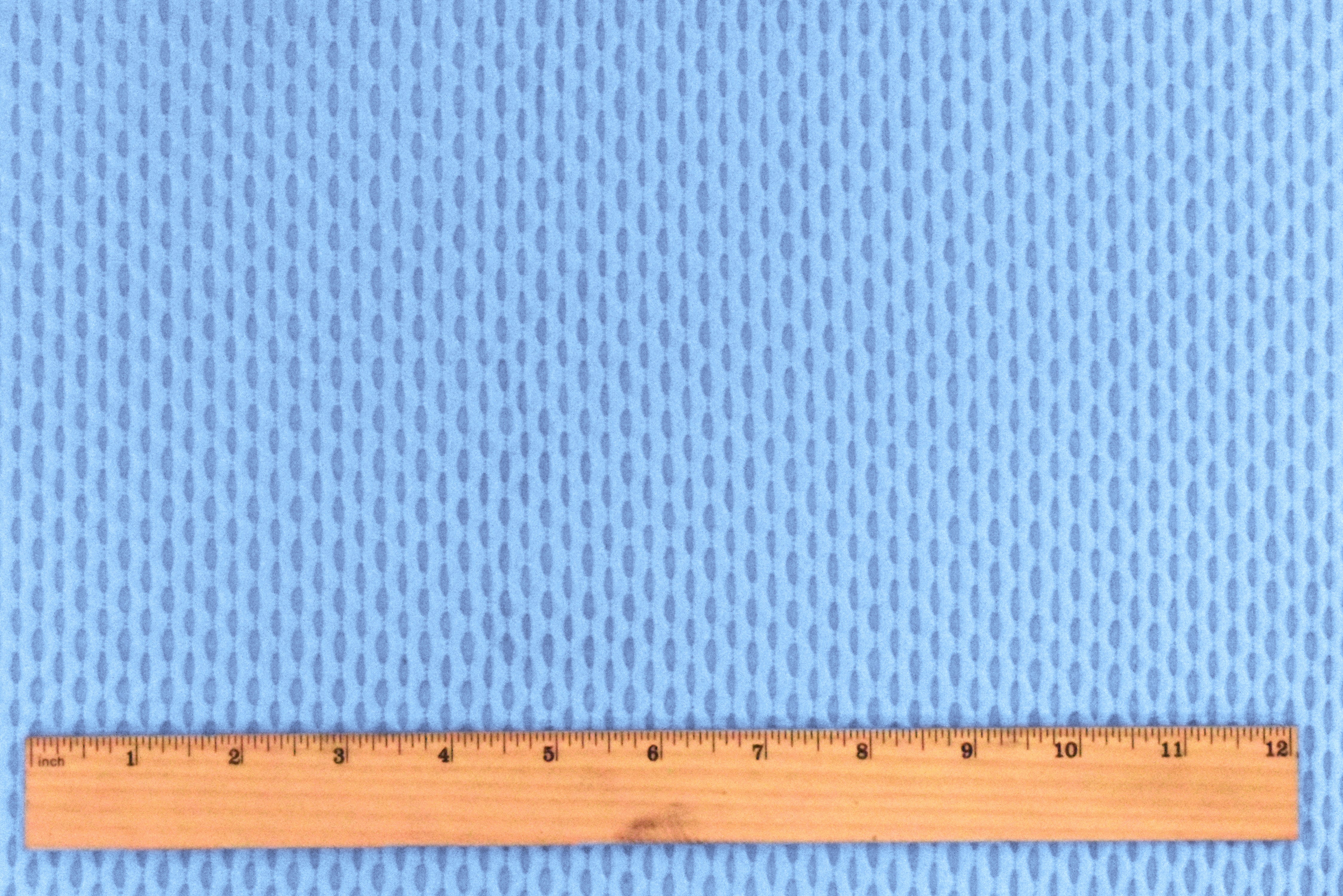 Soft Blue Famous Maker Stretch 3D Mesh Yoga Activewear Fabric - Image 5