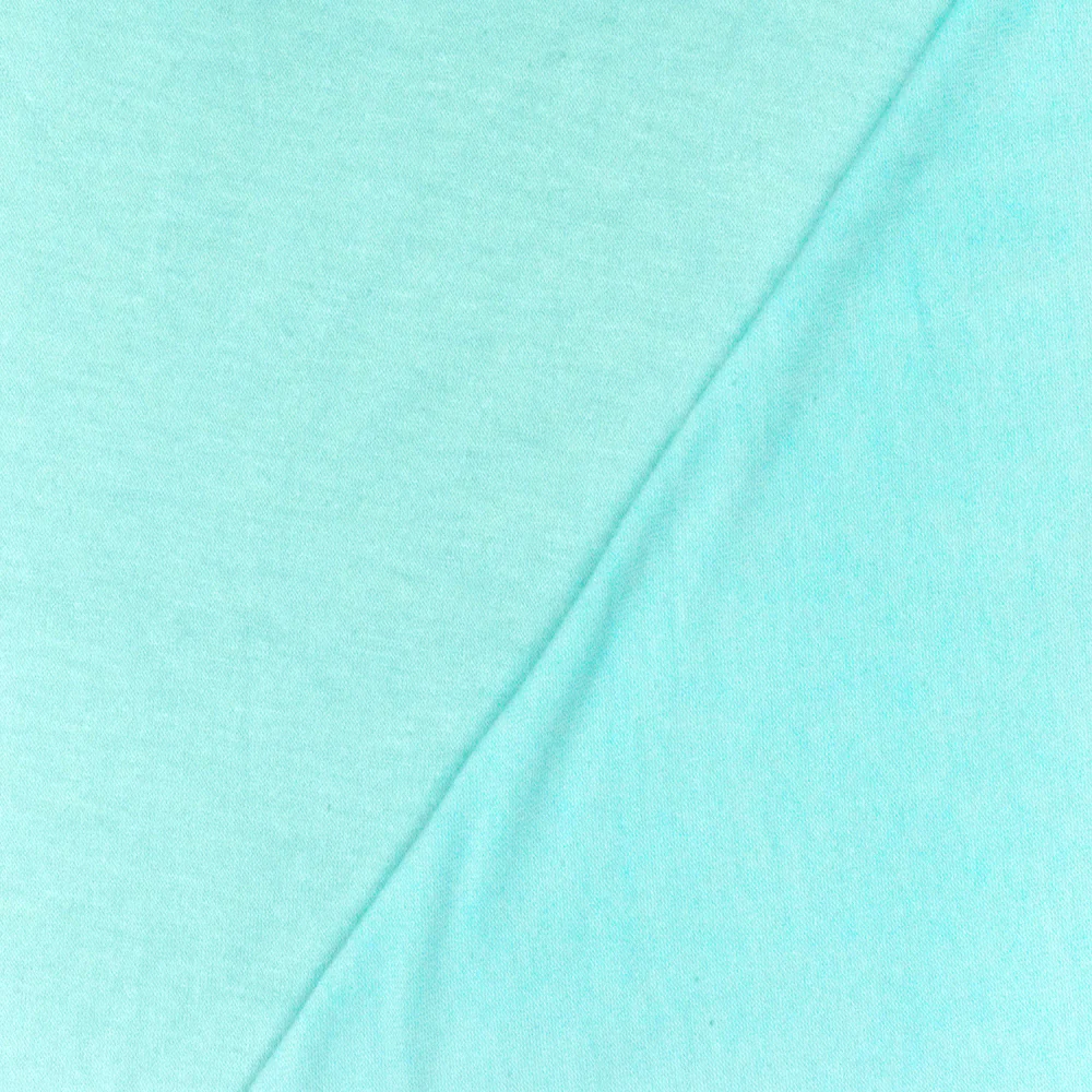 Tahiti Teal Solid Stretch Modal Tissue Jersey Knit Fabric - Image 4