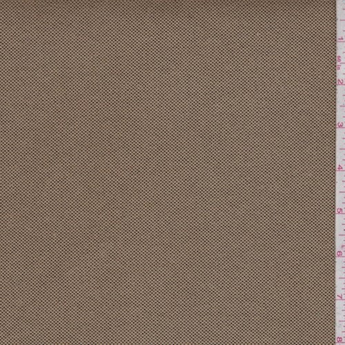 Tan/Black Cotton Blend Canvas Fabric