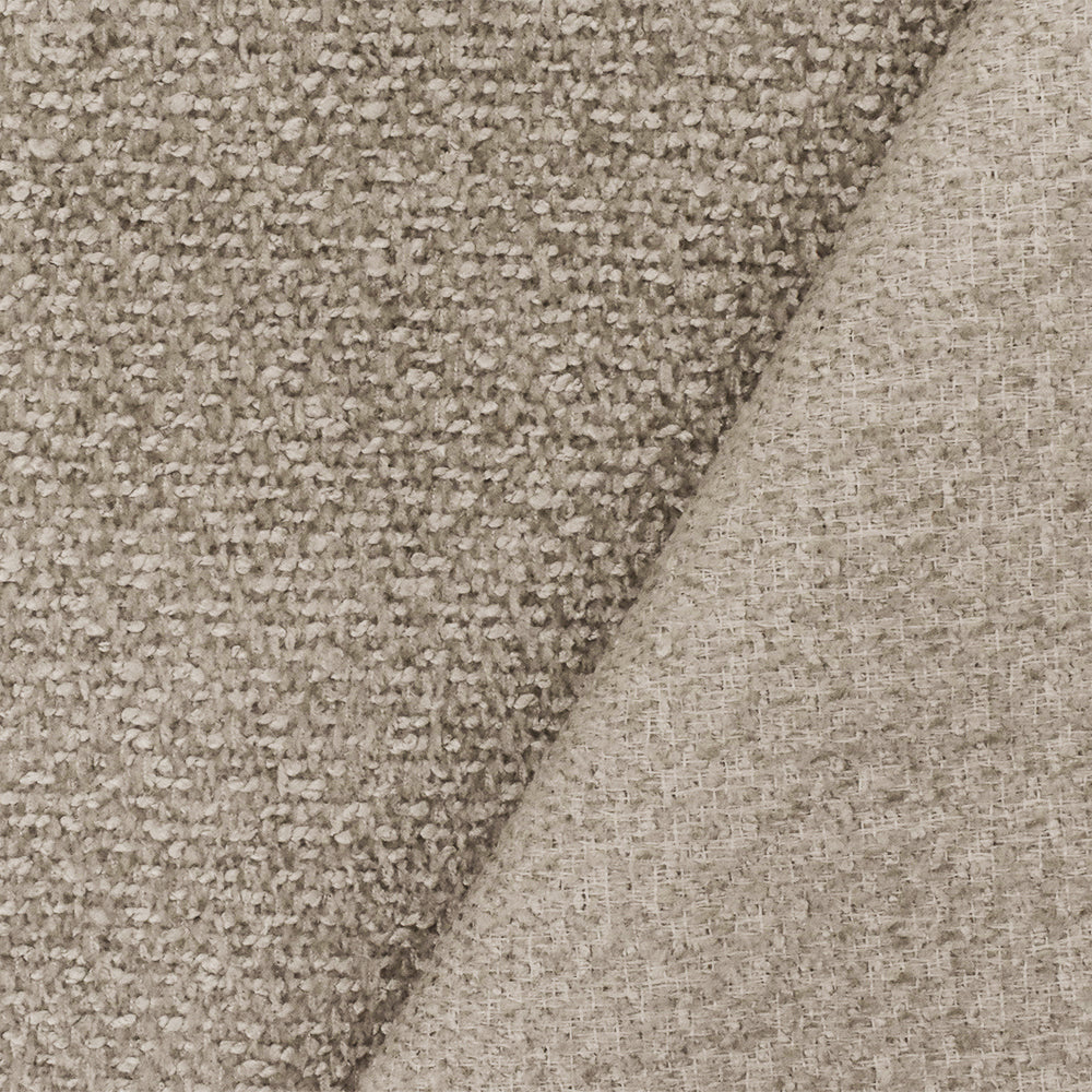 Taupe Brown-Beige Texture Poly Chenille Dobby Home Decorating Fabric - Image 3