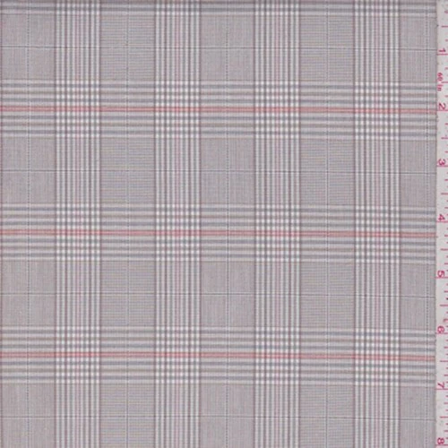 Taupe Glen Plaid Cotton Fabric