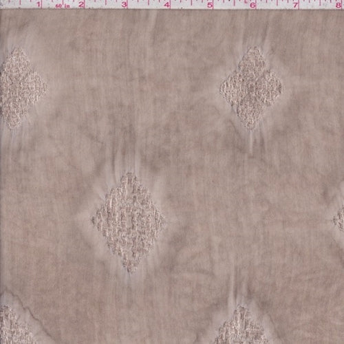 Timber Brown Leno Diamond Rayon Lawn Fabric