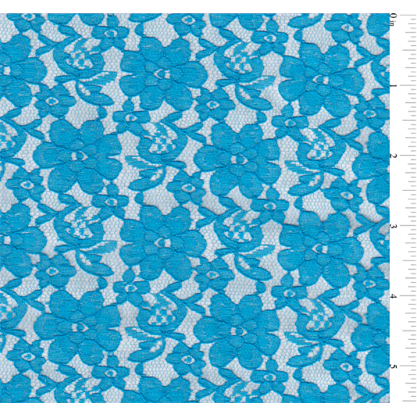 Turquoise Lace Fabric - Reorderable