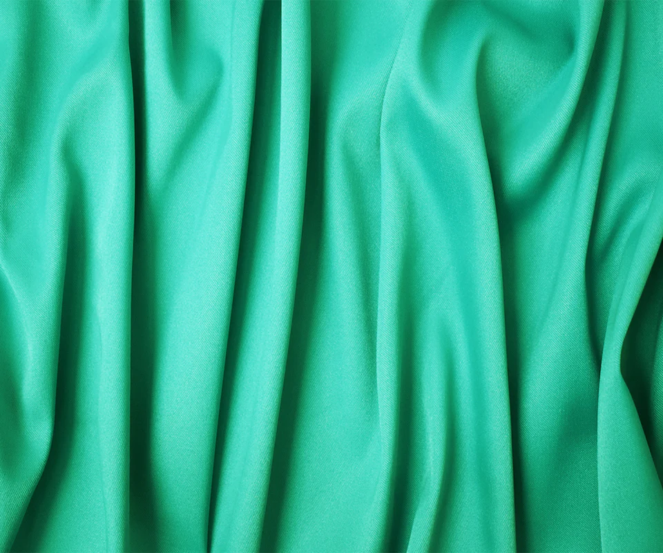 Turquoise Poly Spandex Stretch Solid Stretch Lamour Woven Fabric - Image 3
