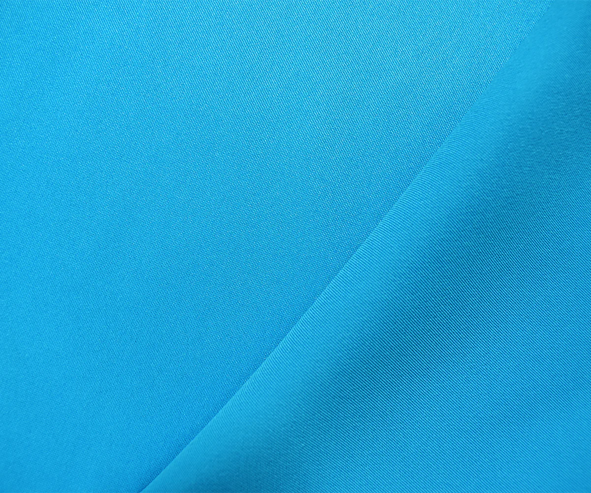 Turquoise Poly Stretch Spandex Lamour Solid Satin Woven Fabric - Image 2
