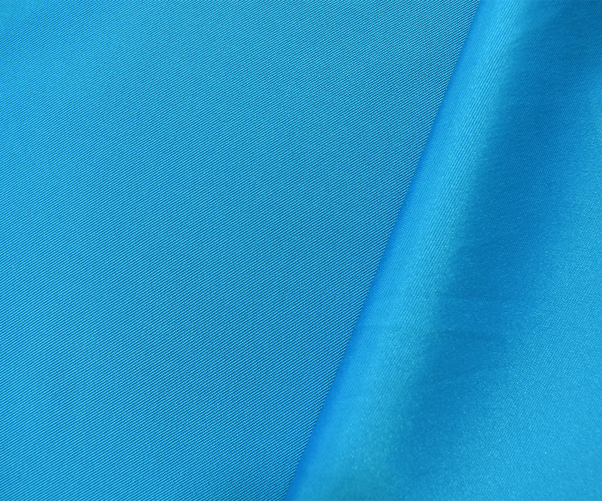 Turquoise Poly Stretch Spandex Lamour Solid Satin Woven Fabric - Image 2