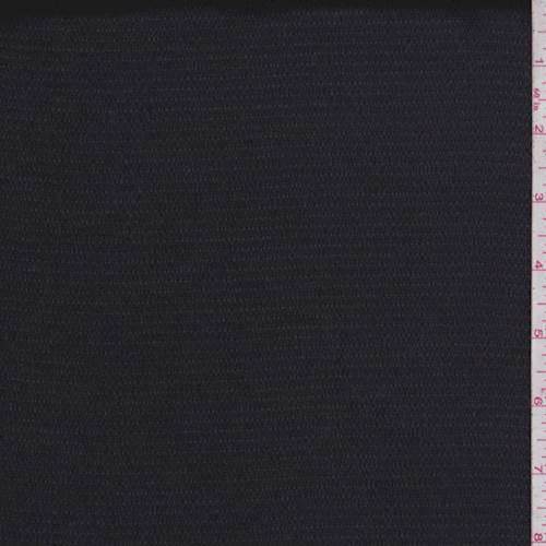 Tuxedo Black Stripe Satin Charmeuse Fabric