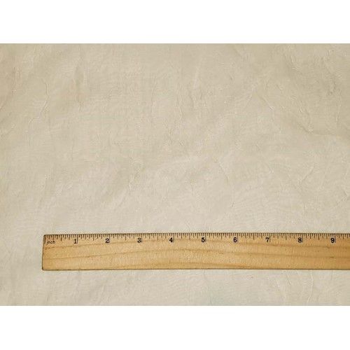 Whisper Ivory Famous Designer Silk Blend Crinkled Organza Fabric - Image 2