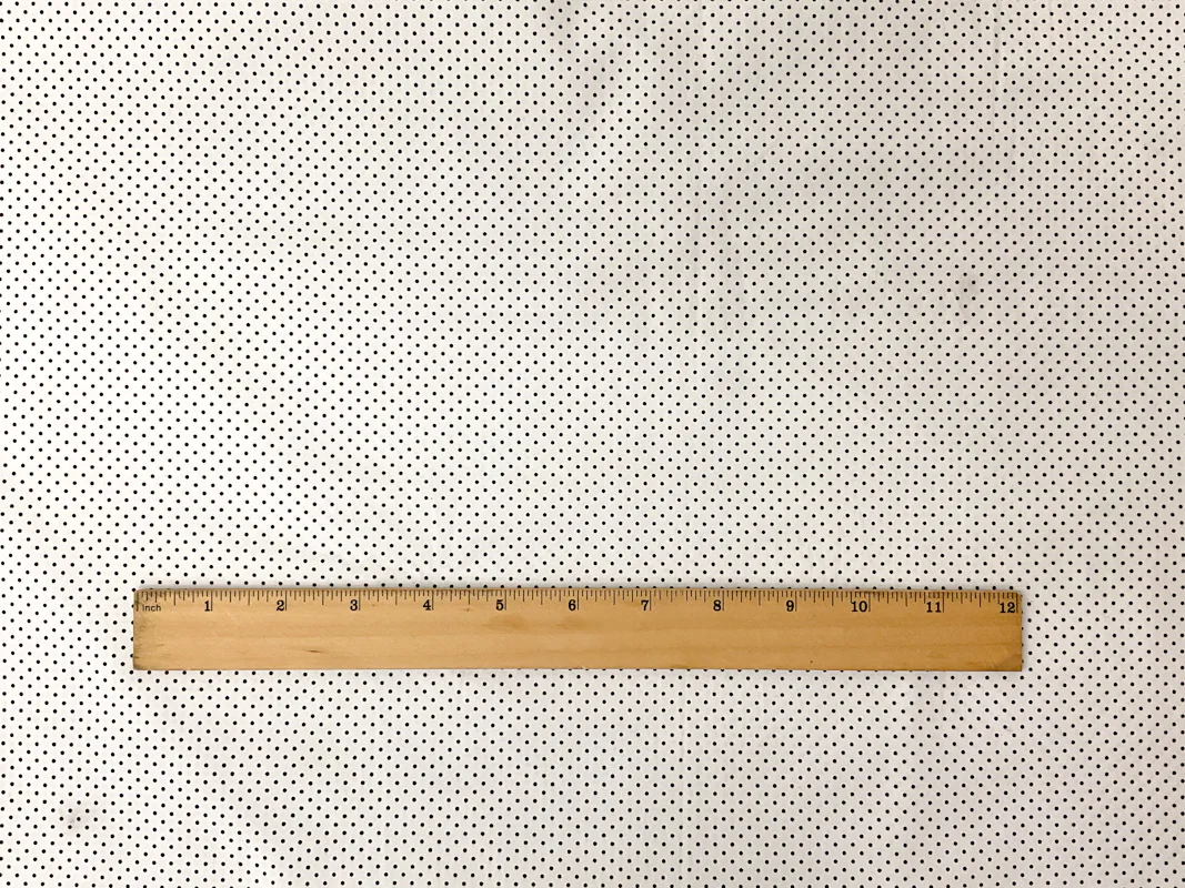 White Cotton Dot Poplin Woven Fabric - Image 4
