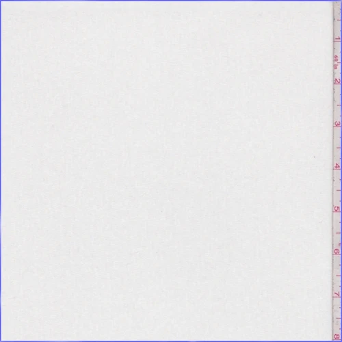 White Cotton Interlock Knit Fabric