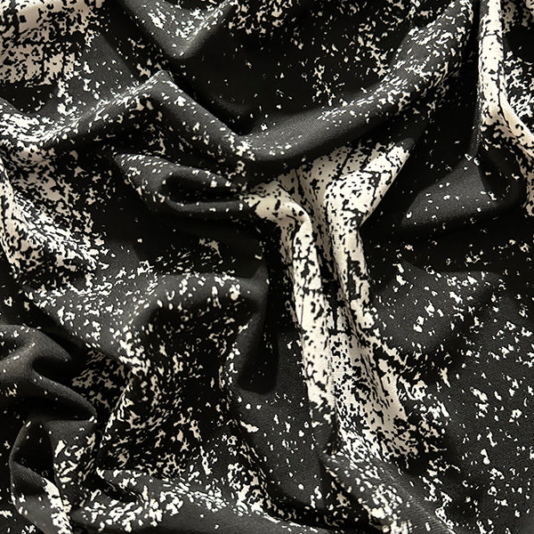 White Noise ITY Jersey Knit Fabric