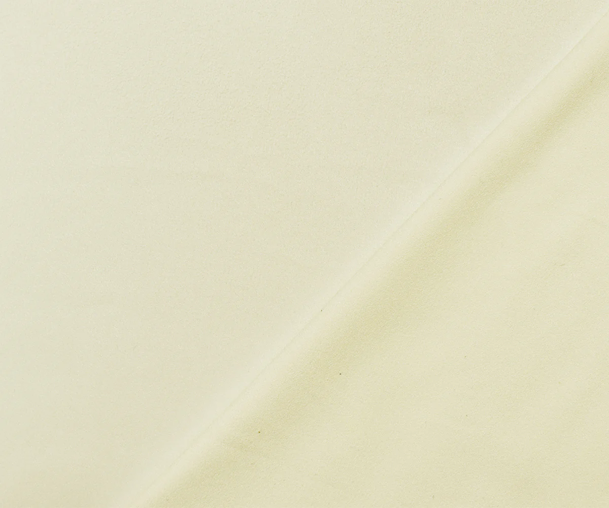White Stretch Spandex Solid Microsuede Knit Fabric - Image 2
