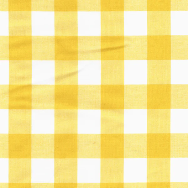 Yellow 1 Inch Gingham Fabric - Reorderable