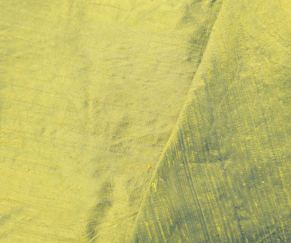 Yellow-Blue Silk Slub Iridescent Dupioni Woven Fabric - Image 2