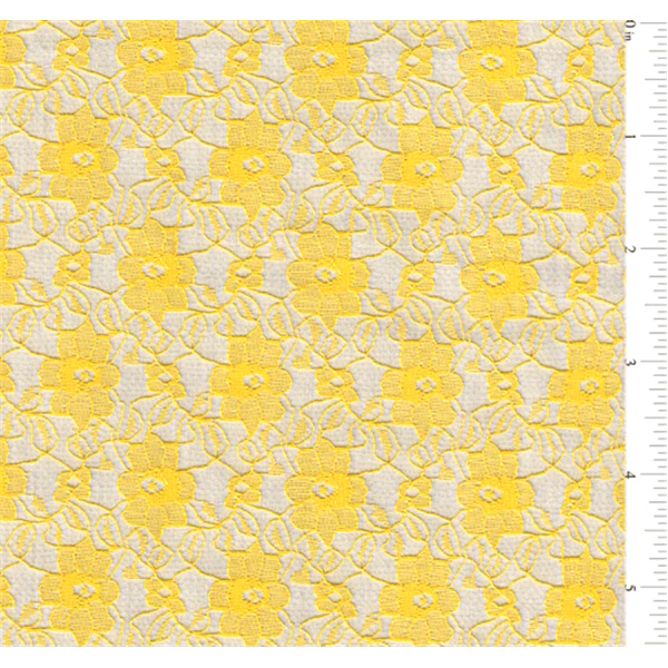 Yellow Gold Lace Fabric - Reorderable