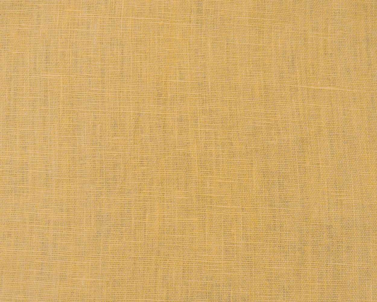 Yellow Linen Cross Hatch Slub Solid Woven Fabric - Image 4