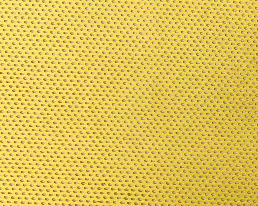 Yellow Nylon Spandex Mesh Net Knit Famous Maker Yoga Fabric - Image 3