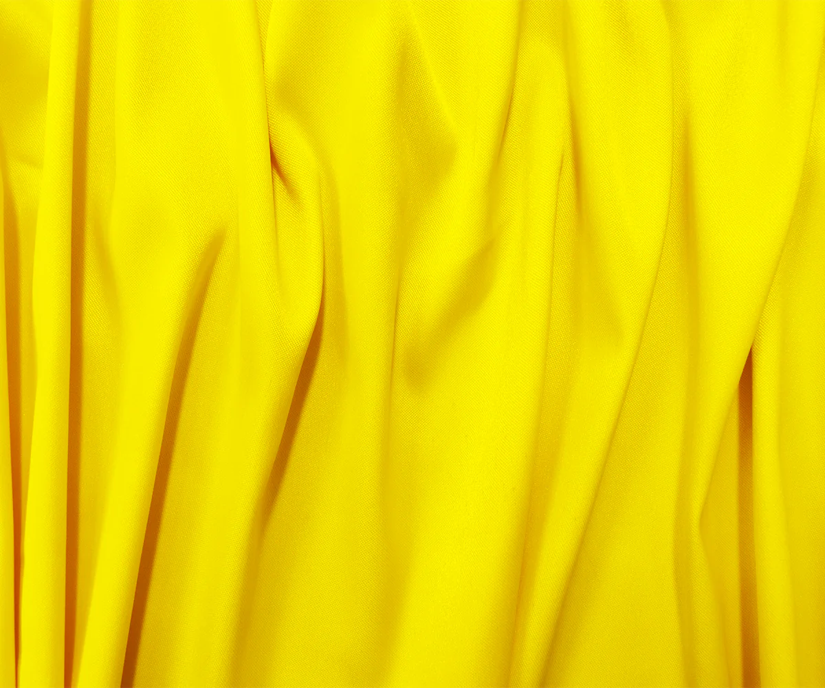 Yellow Poly Stretch Spandex Lamour Solid Satin Woven Fabric - Image 3
